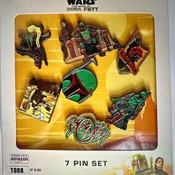 Star Wars, The  Book of Boba Fett, 7 pin set Limited edition new
