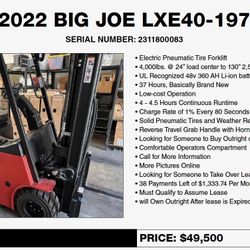 All Electric Forklift With Clamp Attachment