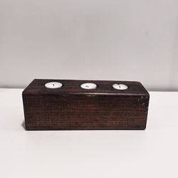 Large Rustic Candle Holder