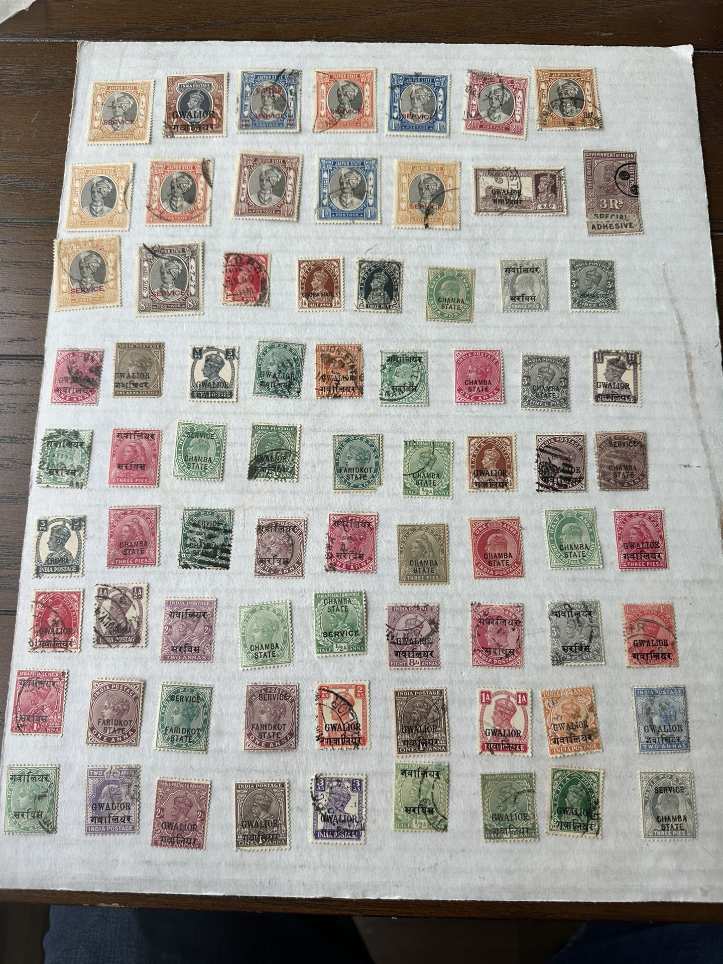 India And States Collection Of Used Stamps 180 