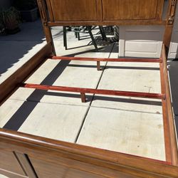 Beautiful Indonesian Made King Size Wood Frame Bed