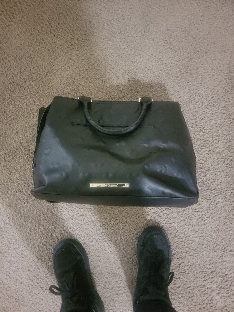 New Betsy Johnson Black Heart Satchel Bag Valentine
