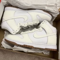 Nike Dunk High - Sail Gum - Size 8 Women