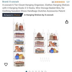 6 Tier Closet Hanging Organizer