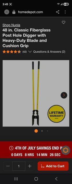 Dewalt Post hole digger
