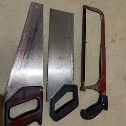 Two Carpenters Hand Saw