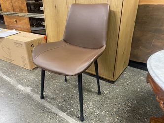 Mocha Dining Chair w/ Metal Legs (Set of 2)