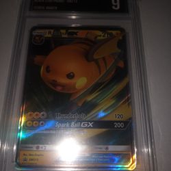 Pokemon Raichu Gx Graded A 9