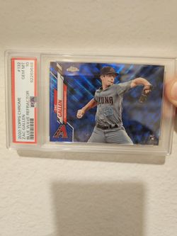 Zac Gallen Topps Chrome Blue Wave Rookie /75 PSA 10