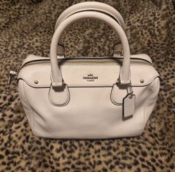 white coach bag