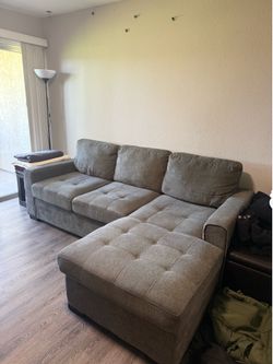 Sleeper Sofa with Storage Chaise