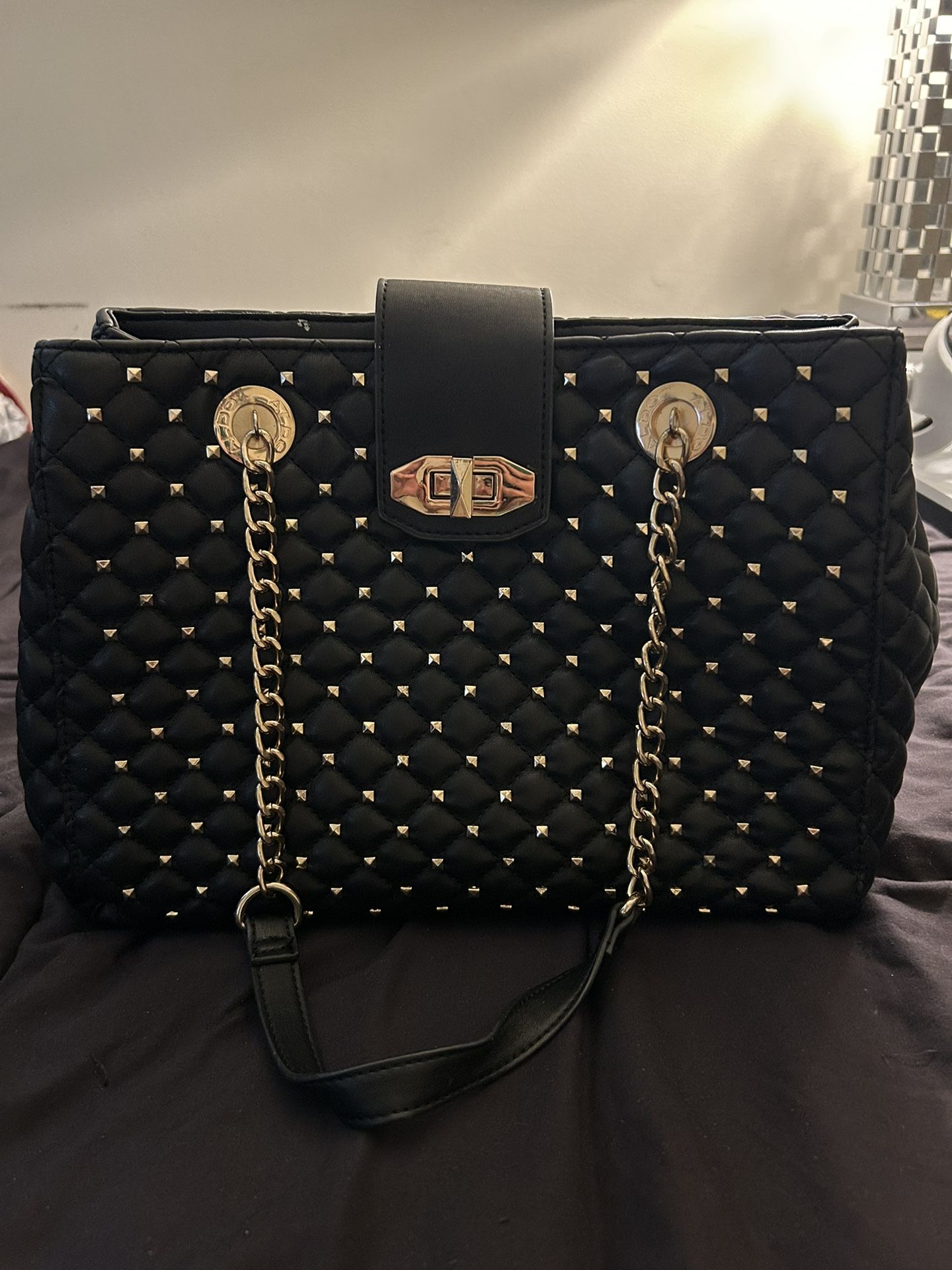 Black Quilted Handbag