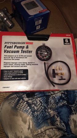 Fuel pump /vacuum gauge tester
