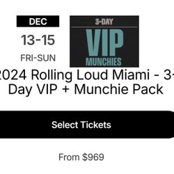Rolling Loud VIP Tickets