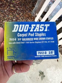 duo fast carpet for staples