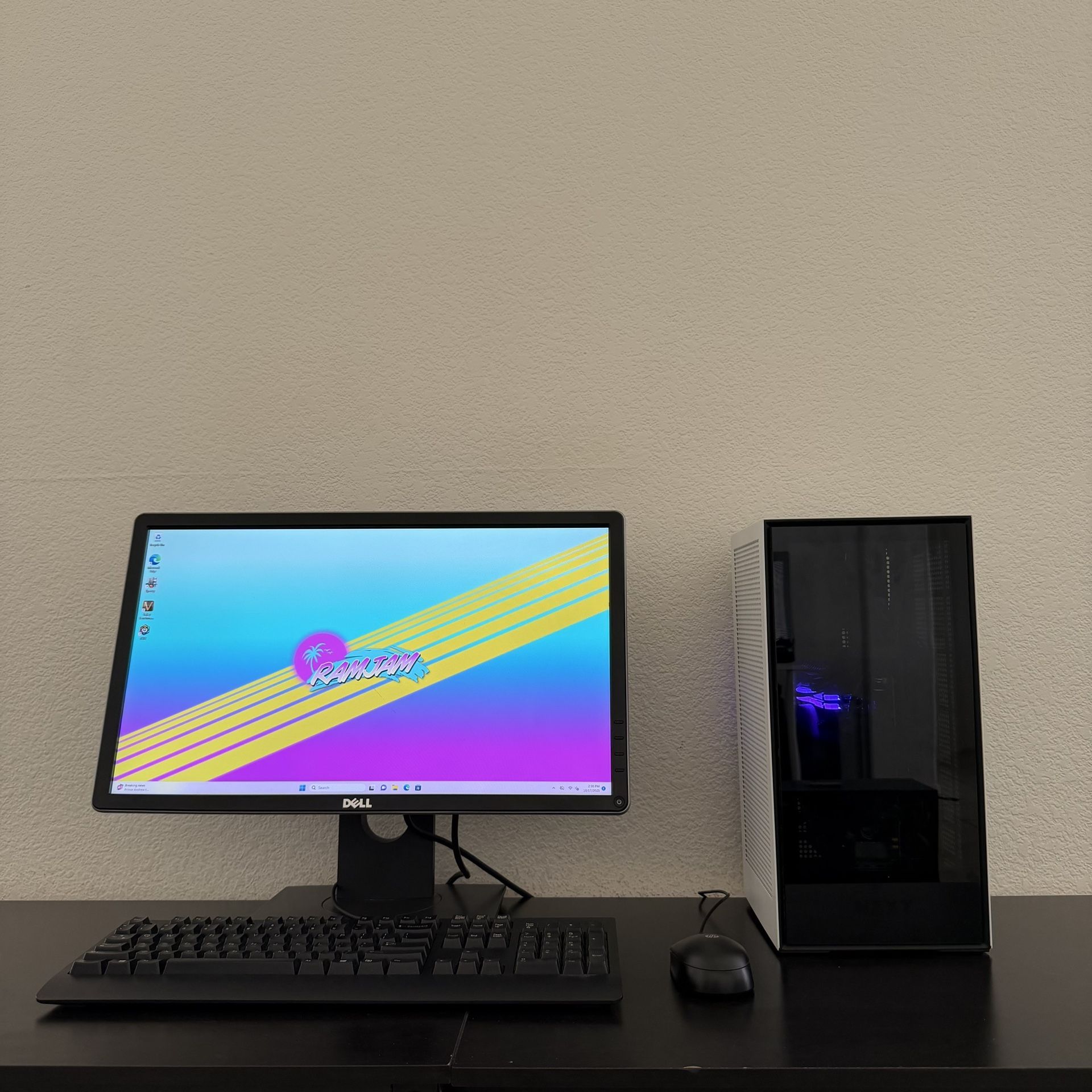 FAST Compact Gaming PC Computer (Ryzen 5 5600G, RX 6600 = RTX 3060, 16GB RAM, 500GB NVMe + 500GB HDD, WiFi)