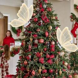 Mariposas Para Decorar Árboles Navideños O Cumpleaños 