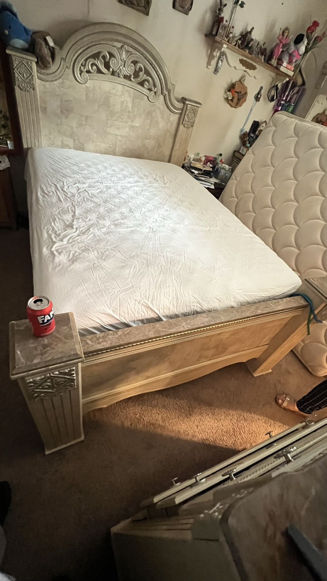 Bed Frame with Dresser