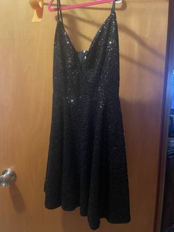 Black Sequin Dress