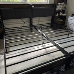 two twin bed frames 