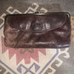 Hobo international Lauren Kisslock Leather Organizer Clutch 