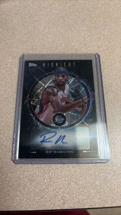 2025 Topps NBA Midnight RIP HAMILTON AUTO “Midnight Oil” Pistons SSP #1/1!