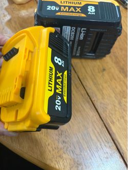 8.0Ah DCB200 Battery Compatible with Dewalt 20V Battery DCB200 DCB201 DCB203 DCB207 & DCD DCF DCG Series (Not Made in Dewalt)