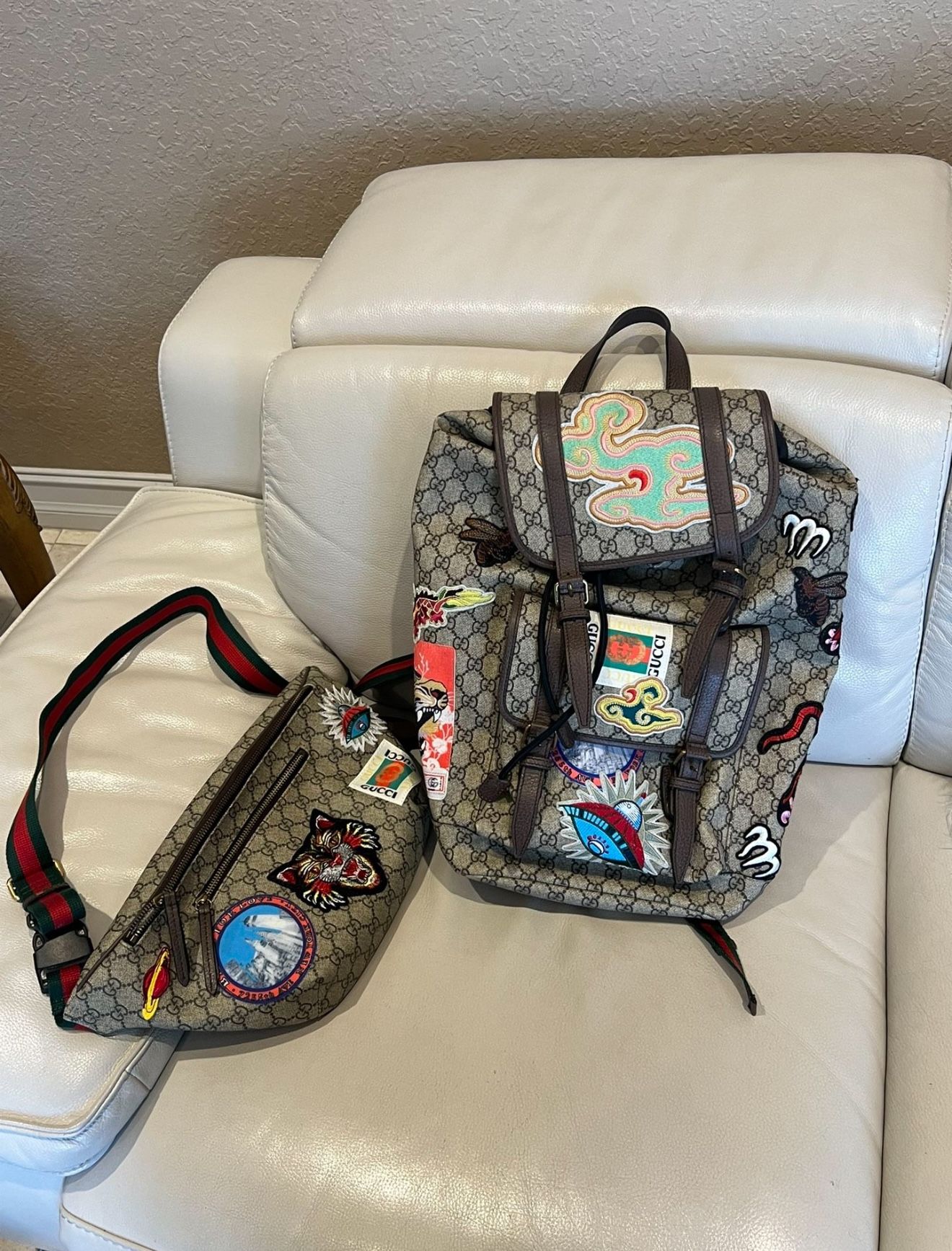 Gucci Backpack and Fanny Pack