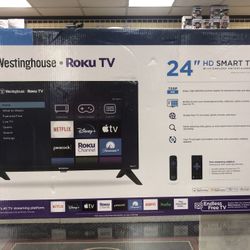 24” HD Smart Westinghouse Roku Tv In Box 
