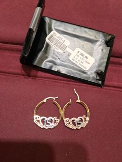 Earrings 15 tri-color