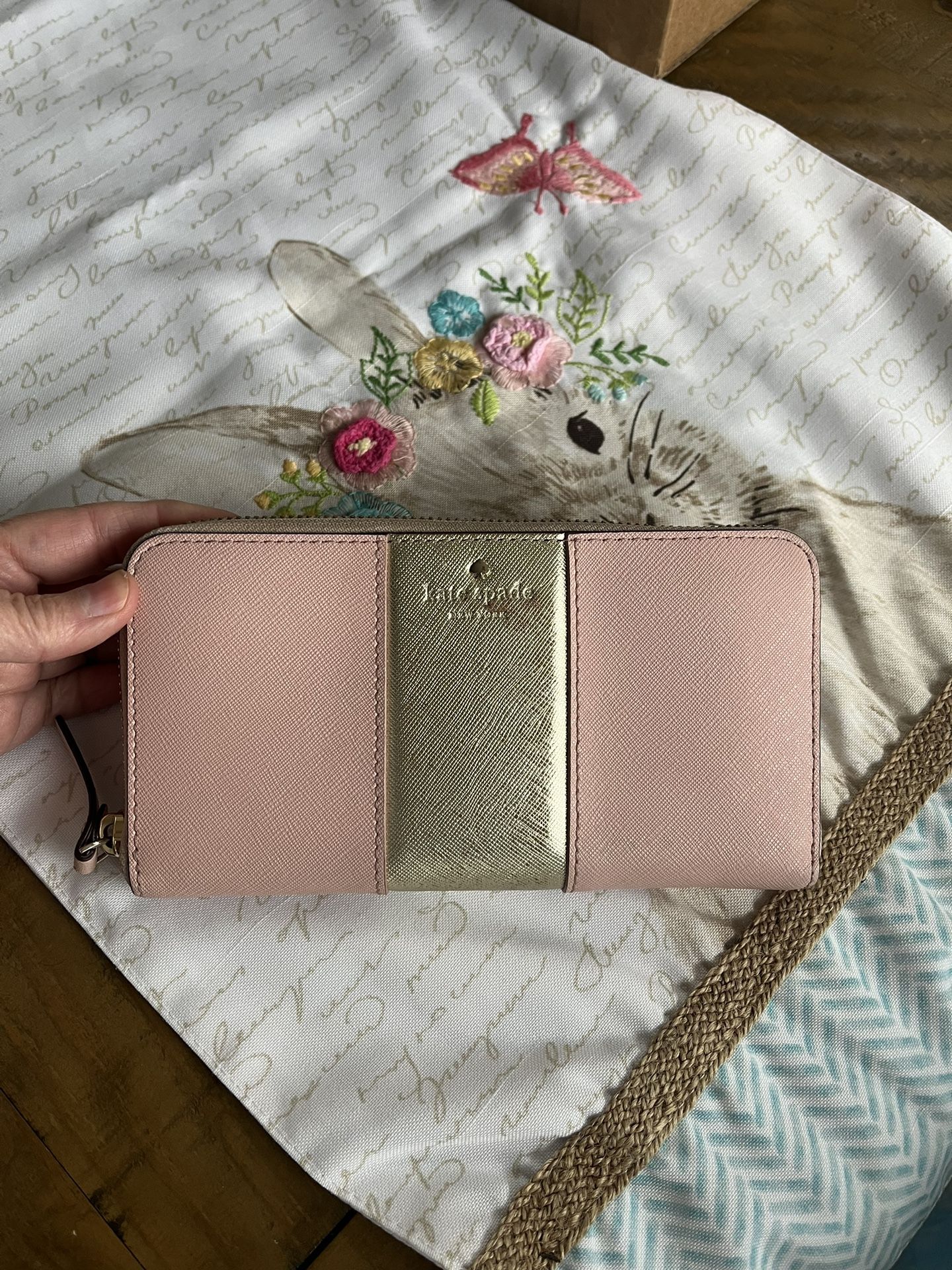 Kate Spade Pink/Gold Wallet