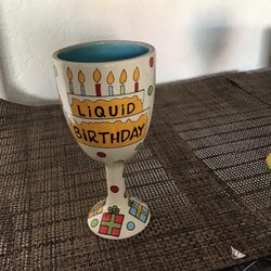 Liquid Birthday Ceramic Goblet