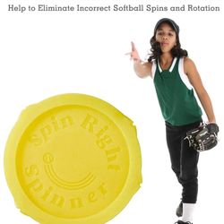 Spin Right Softball Spinner Fastpitch for Pitcher Overhand Thrower Training Aid Equipment , Perfect for Pitching & Throwing , Used at Top Collegiate P