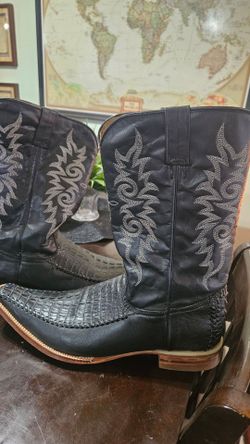 Men's Red Diamond Crocodile Boots