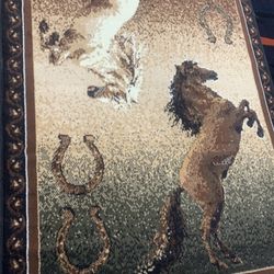 Horse Area Rug New 