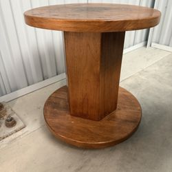 Octagon wood plant stand - wood stand - wood stool - plant stand