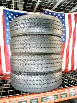 4 Used Tires Size: LT265/70R18  Firestone Transforce AT2 HD All-Terrain Tires for Trucks in LT 265 70 18 Commercial All-Terrain