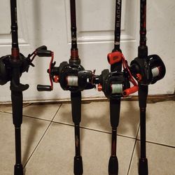 Abu Garcia Vendetta Baitcaster Combos 7ft 7"6ft & 7"3ft Take It Each For $80
