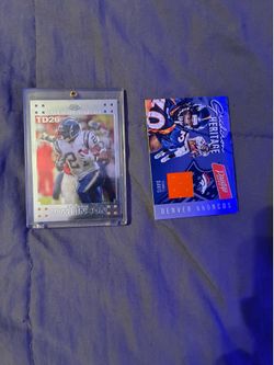 NFL Hall of Fame Legend Card Lot - LaDainian Tomlinson & Terrell Davis Relic