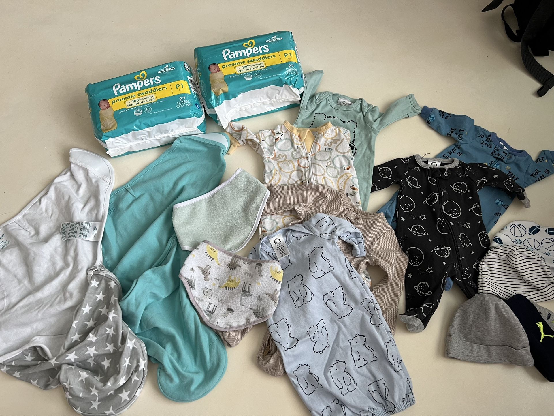 Preemie Diapers and Clothes