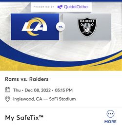 Rams Vs Raiders 2 Tickets