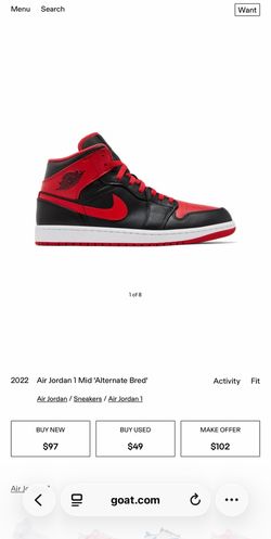 Jordan’s 1 mid ‘alternate bred’