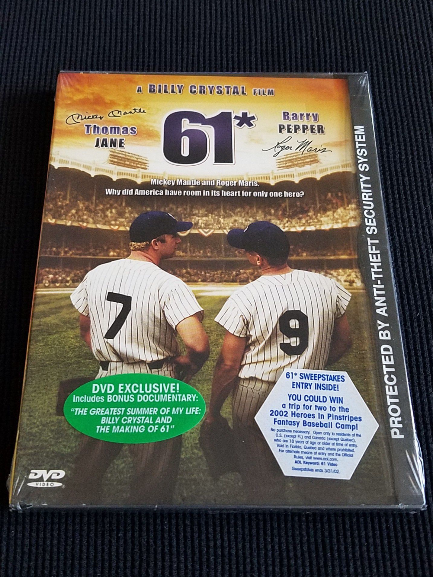NEW! 61* A BILLY CRYSTAL 2001 FILM Mickey Mantle & Roger Maris