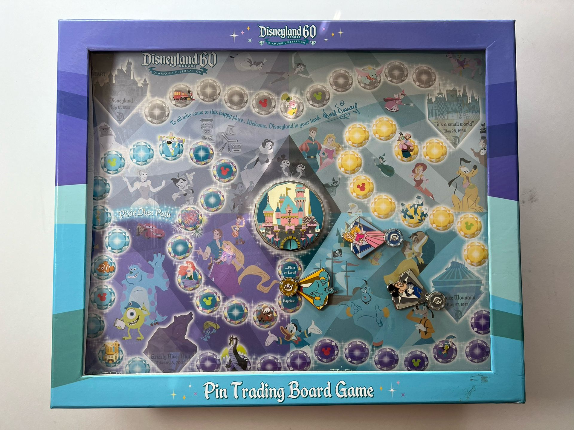 Disneyland 60th Anniversary Pin Trading Board Game