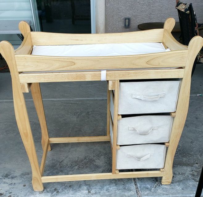 Beautiful Wood Changing Table