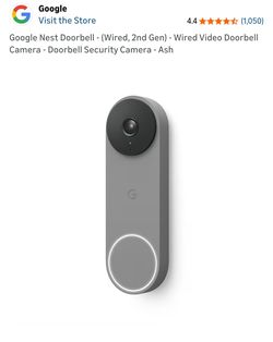 Google Nest Doorbell - (Wired, 2nd Gen) - NEW