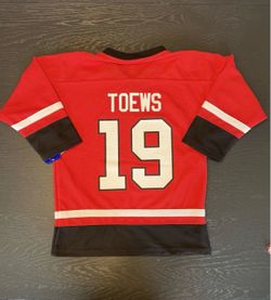 NWT Chicago Blackhawks Jonathan Toews Jersey NHL NHLPA Size Youth Boy's L 12/14