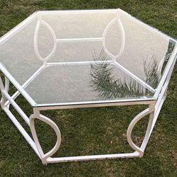 Furniture Of America Zola Glass Metal Coffee Table