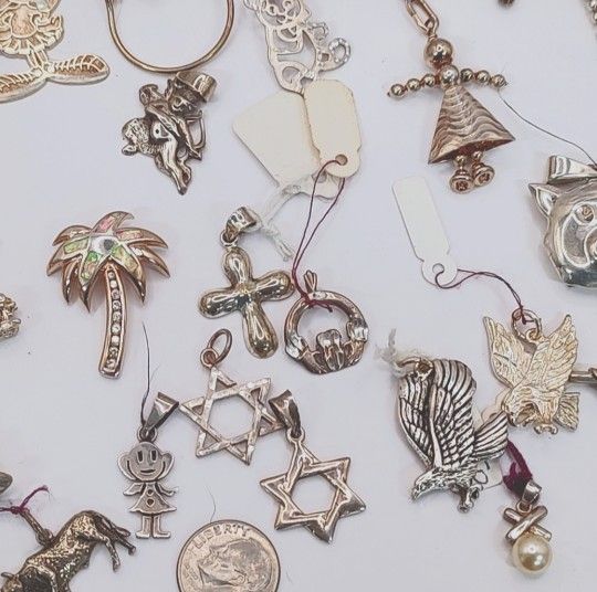 Sterling Silver Charms Pendants