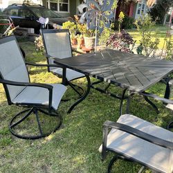 Patio set de metal 5 piezas